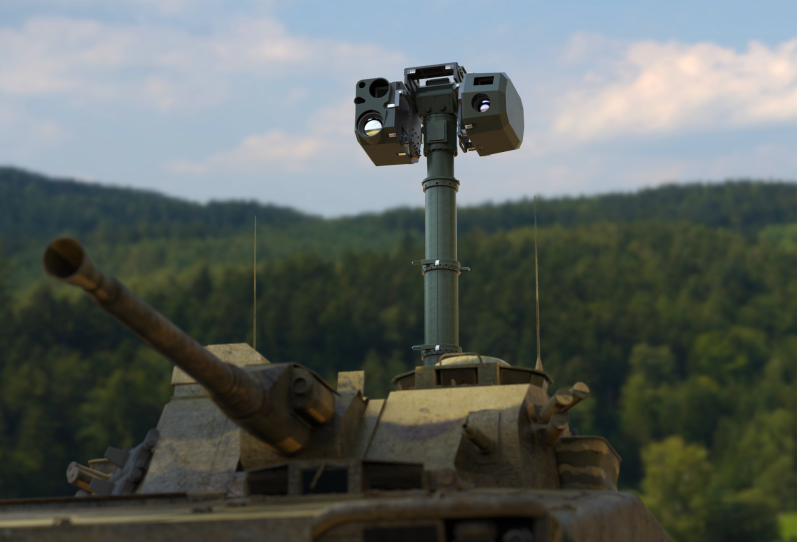 Chess Dynamics Hawkeye MS mounted to tank