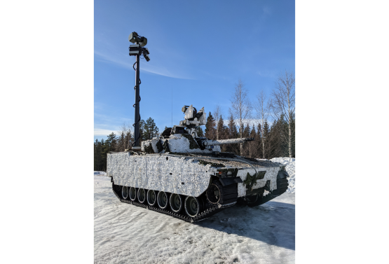 Chess Dynamics Hawkeye MS mounted to CV90